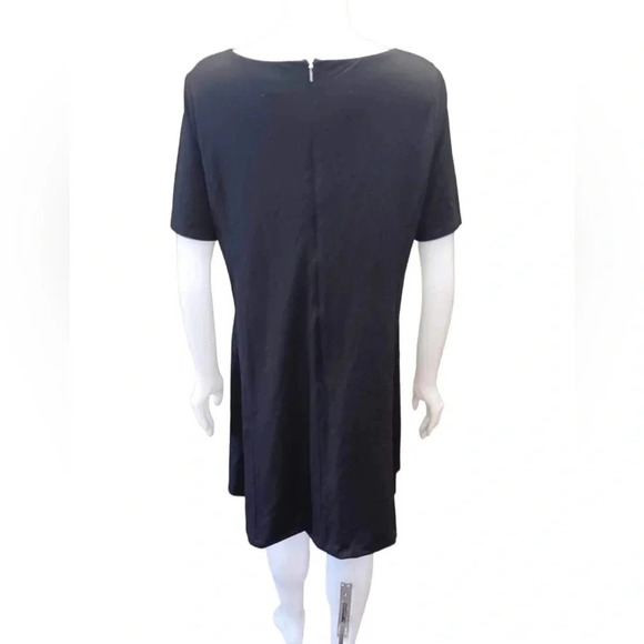 Ellen  Tracy Knee Length Black Dress Size XL - Picture 3 of 10